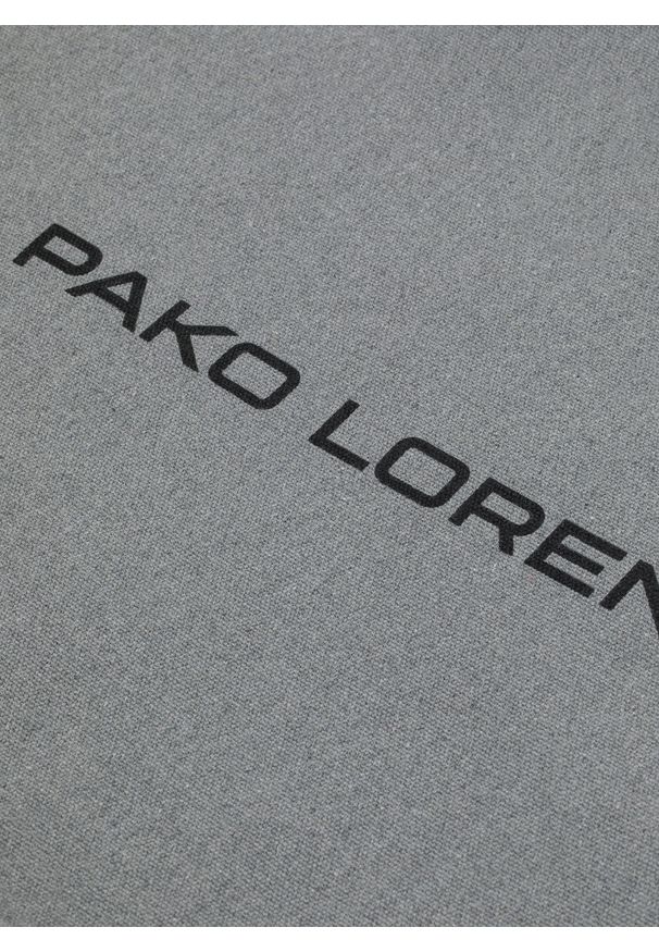Pako Lorente - PAKO LORENTE - Szara duża torba materiałowa unisex. Kolor: szary. Materiał: materiał