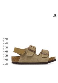 Birkenstock Sandały Milano As 1029465 S Beżowy. Kolor: beżowy. Materiał: skóra, zamsz #4