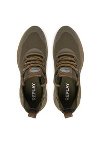 Replay - REPLAY Sneakersy GMSE8 .000.C0001T Khaki. Kolor: brązowy. Materiał: materiał