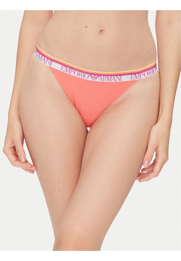 Emporio Armani Underwear Komplet stringów EW000405 AF10883 M4008 Różowy. Kolor: różowy. Materiał: bawełna