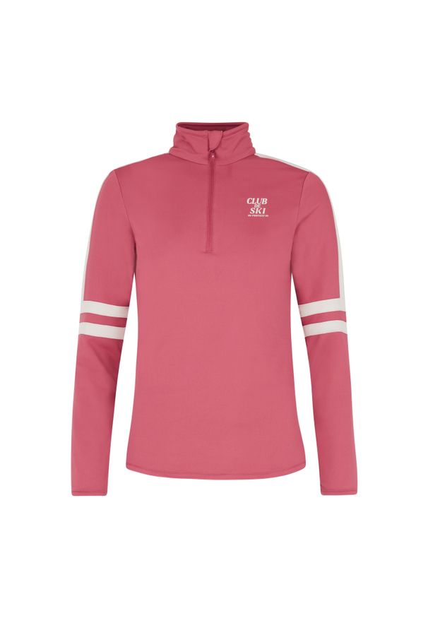 Damski polar 1/4 zip Protest Prue. Kolor: różowy. Materiał: polar. Sezon: zima. Sport: narciarstwo
