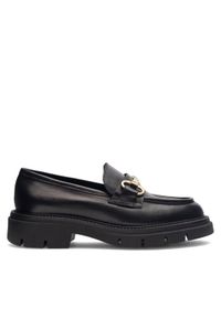 Gino Rossi Loafersy GRACE-I23-26370PE Czarny. Kolor: czarny. Materiał: skóra