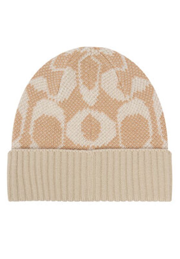 Coach Czapka 29CO100440 Beżowy. Kolor: beżowy. Materiał: akryl