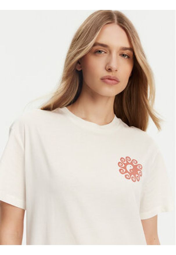 Billabong T-Shirt EBJZT00432-SCS Biały Regular Fit. Kolor: biały. Materiał: bawełna