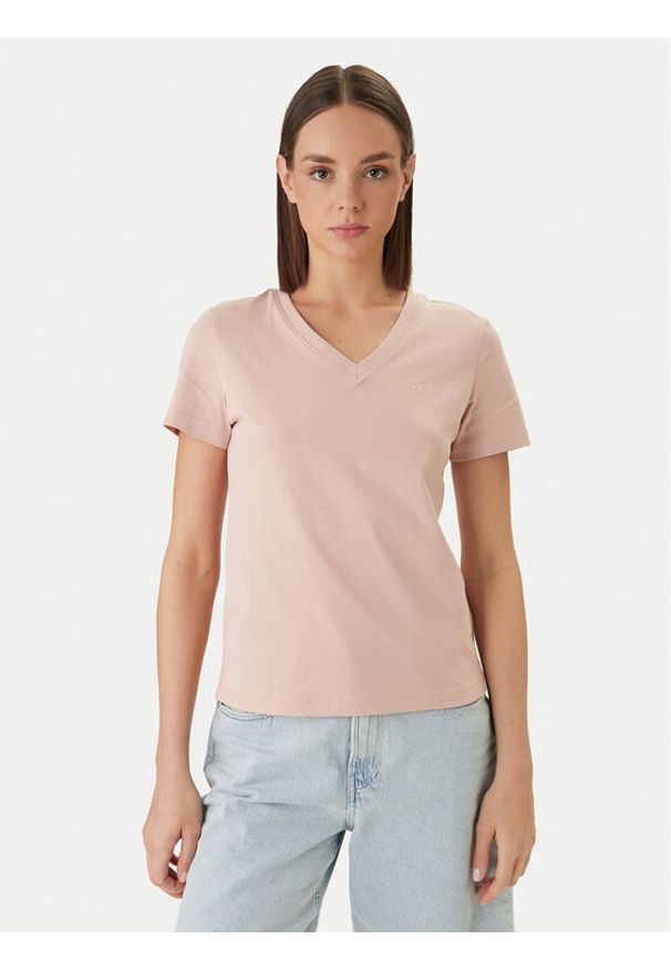 Calvin Klein Jeans T-Shirt Archive LV047B205G Pomarańczowy Regular Fit. Kolor: pomarańczowy. Materiał: bawełna