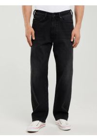 Big-Star - Jeansy męskie loose czarne Isaac Workwear 914. Okazja: na co dzień. Stan: podwyższony. Kolor: czarny. Styl: sportowy, casual