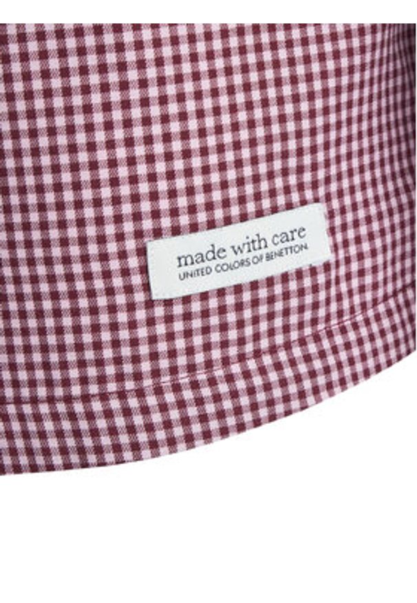 United Colors of Benetton - United Colors Of Benetton Koszulka piżamowa 4MYG3M00D Bordowy Regular Fit. Kolor: czerwony. Materiał: bawełna