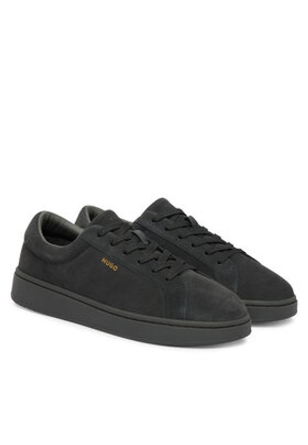Hugo - HUGO Sneakersy Neston 50563557 Szary. Kolor: szary. Materiał: skóra, zamsz