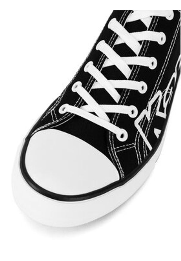 Kappa Trampki YL201413 Czarny. Kolor: czarny. Materiał: materiał