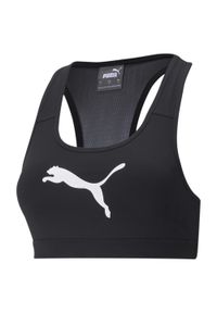 Stanik sportowy Puma Mid Impact 4Keeps Bra. Kolor: czarny, biały, wielokolorowy