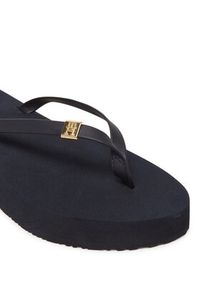TOMMY HILFIGER - Tommy Hilfiger Japonki Elevated Chic Beach Sandal FW0FW08523 Granatowy. Kolor: niebieski. Materiał: skóra #6