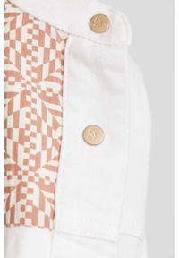 Scotch & Soda kurtka jeansowa damska kolor biały przejściowa oversize. Kolor: biały. Materiał: jeans #4