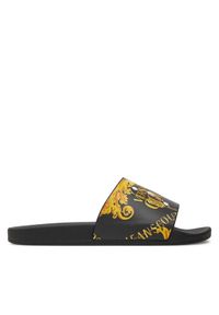 Versace Jeans Couture Klapki 77VA3SQ3 ZS834 Czarny. Kolor: czarny