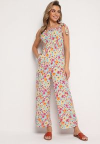 Born2be - Niebiesko-Różowy Kombinezon Alemonice. Kolor: niebieski. Długość rękawa: na ramiączkach. Długość: długie. Styl: klasyczny #1