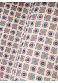 Pako Lorente - PAKO LORENTE –Beżowa poszetka w kolorowy mikrowzór. Kolor: beżowy. Materiał: poliester. Wzór: kolorowy #2