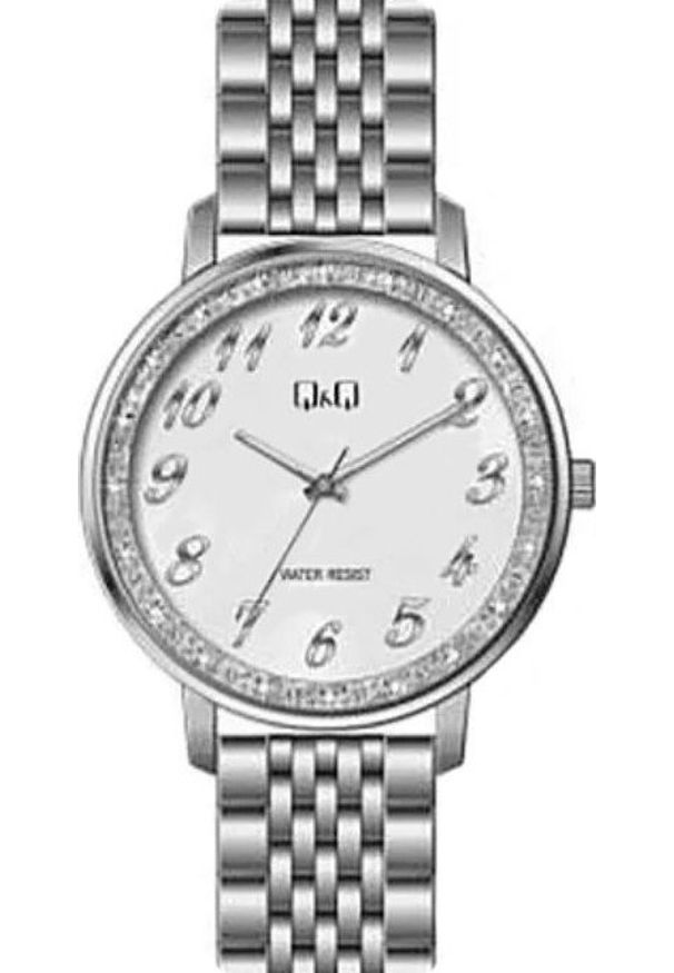 Zegarek QQ Zegarek damski QQ QC09-204 srebrny. Kolor: srebrny