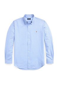 Polo Ralph Lauren Koszula 710853129002 Błękitny Custom Fit. Typ kołnierza: polo. Kolor: niebieski. Materiał: bawełna