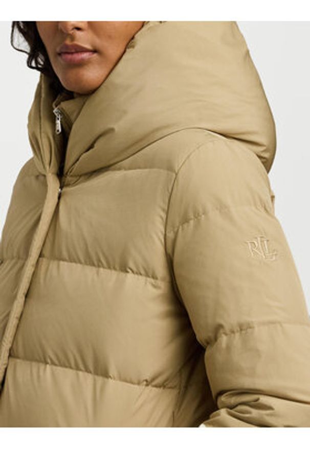 Lauren Ralph Lauren - LAUREN RALPH LAUREN Kurtka puchowa 297962420003 Beżowy Oversize. Kolor: beżowy. Materiał: syntetyk
