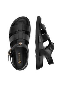 Beverly Hills Polo Club Sandały EO-WI16-SERDINIA-03 Czarny. Kolor: czarny. Materiał: skóra #7