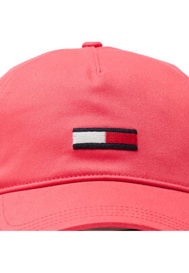 Tommy Jeans Czapka z daszkiem Flag AW0AW14594 Różowy. Kolor: różowy. Materiał: bawełna, materiał