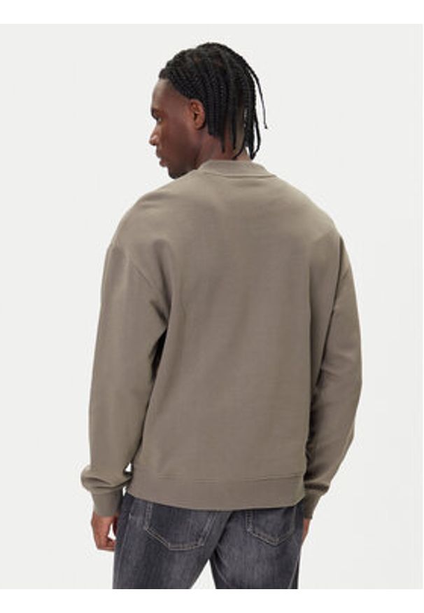 Hugo - HUGO Bluza Dapocrew 50525892 Beżowy Relaxed Fit. Kolor: beżowy. Materiał: bawełna