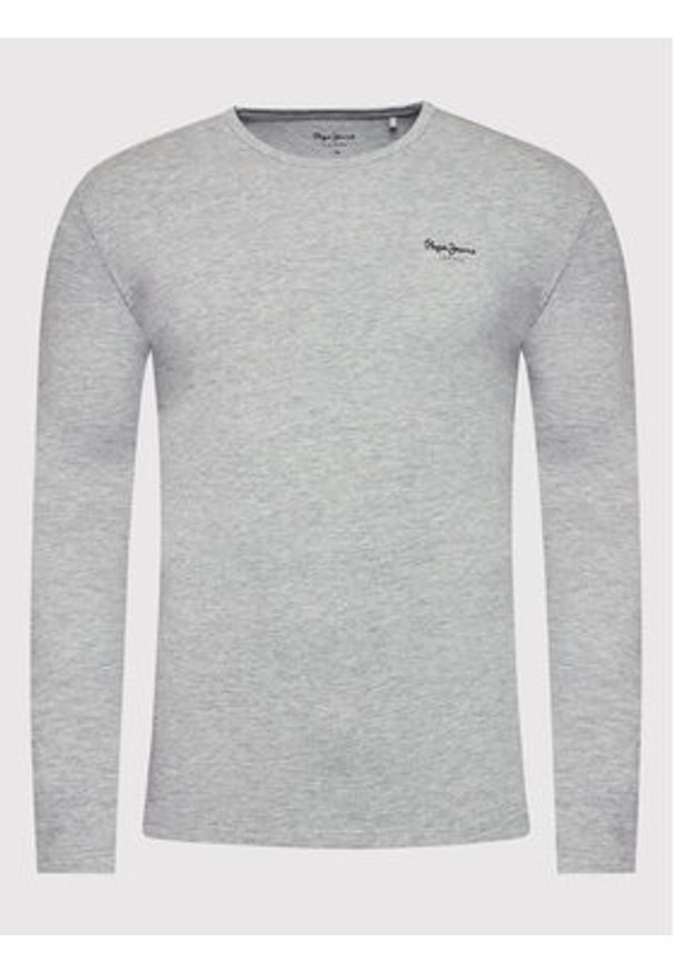 Pepe Jeans Longsleeve Original Basic 2 Long N PM508211 Szary Slim Fit. Kolor: szary. Materiał: bawełna. Długość rękawa: długi rękaw