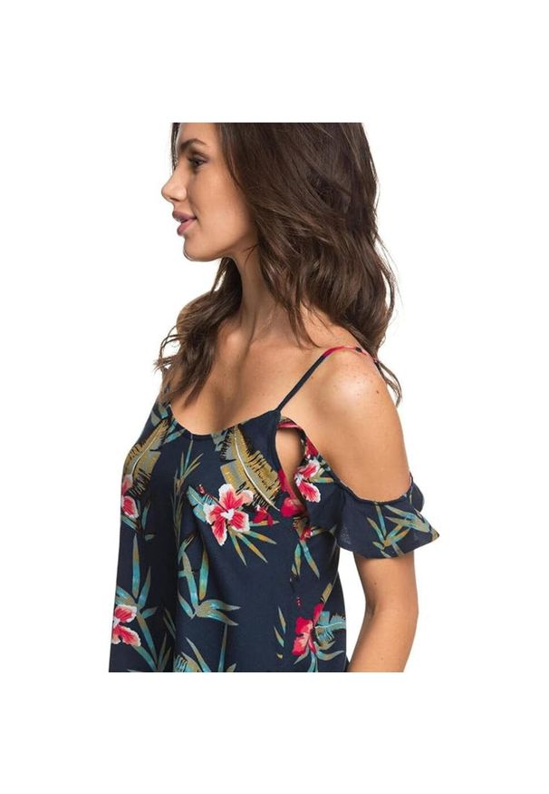 Bluzka treningowa damska Roxy Dreamland. Kolor: niebieski. Materiał: wiskoza. Sport: fitness