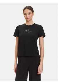 Armani Exchange T-Shirt XW001345 AF16356 UC001 Czarny Regular Fit. Kolor: czarny. Materiał: bawełna
