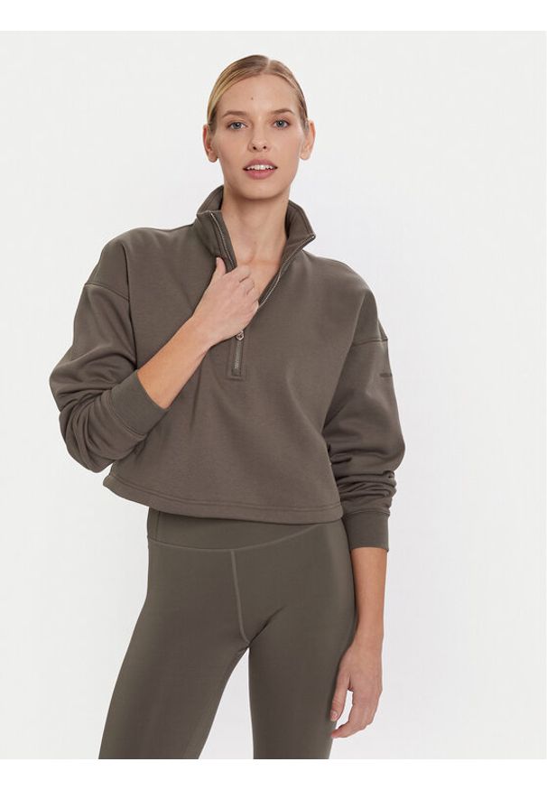 GIRLFRIEND COLLECTIVE - Girlfriend Collective Bluza Vega 2024 Beżowy Relaxed Fit. Kolor: beżowy. Materiał: syntetyk