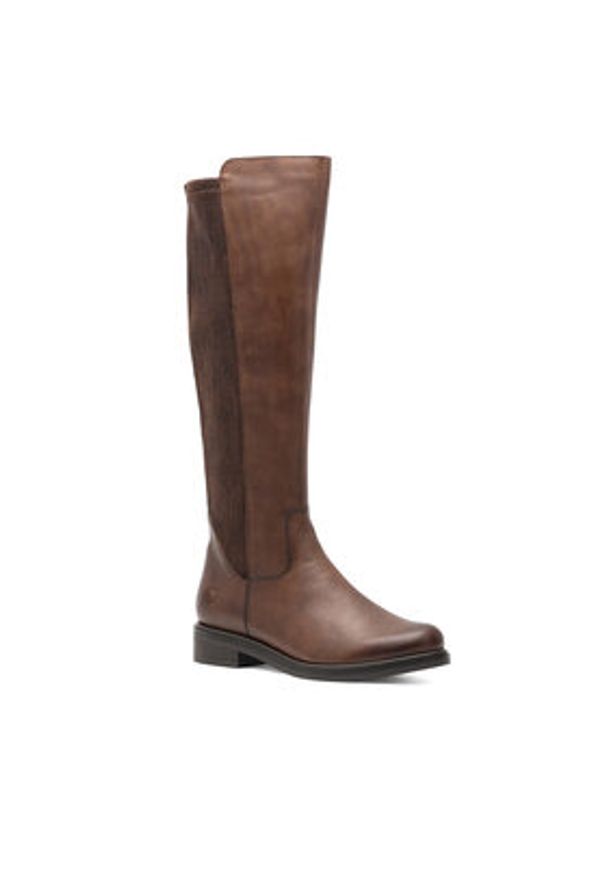 Remonte Kozaki D8371-25 Brązowy. Kolor: brązowy. Materiał: skóra