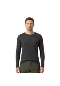 FJORK MERINO - Koszulka z długim rękawem męska 100% wełny merynosów - Finn 210. Kolor: szary. Materiał: wełna. Długość rękawa: długi rękaw. Długość: długie. Sezon: zima. Sport: narciarstwo #1