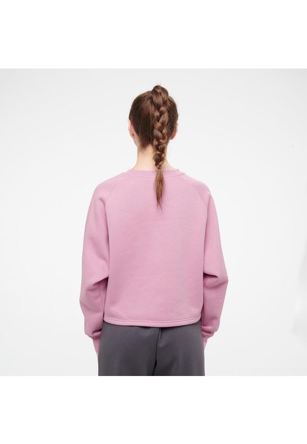 Bluza damska Puma Gym & Pilates crop. Kolor: różowy. Materiał: bawełna, materiał. Sport: joga i pilates