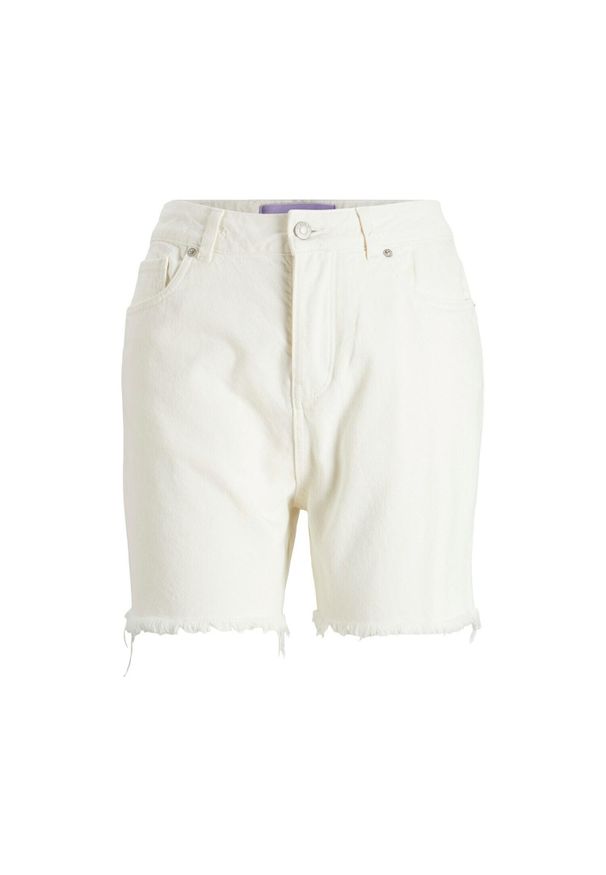 Szorty damskie JJXX mica str akm12. Kolor: biały. Materiał: jeans, bawełna. Sport: fitness