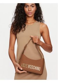 Love Moschino - LOVE MOSCHINO Torebka JC4198PP1IKD0201 Brązowy. Kolor: brązowy. Materiał: skórzane