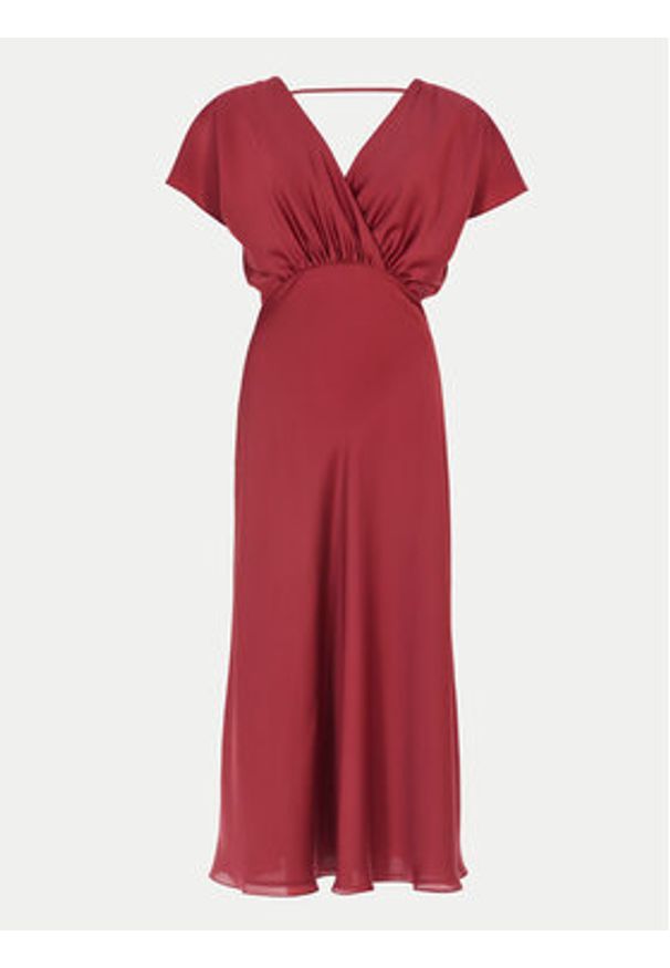 Swing Sukienka koktajlowa 5AH11400 Czerwony Loose Fit. Kolor: czerwony. Materiał: syntetyk. Styl: wizytowy