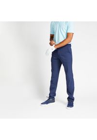 INESIS - Spodnie do golfa męskie WW500. Kolor: niebieski. Materiał: materiał, poliester. Sport: golf