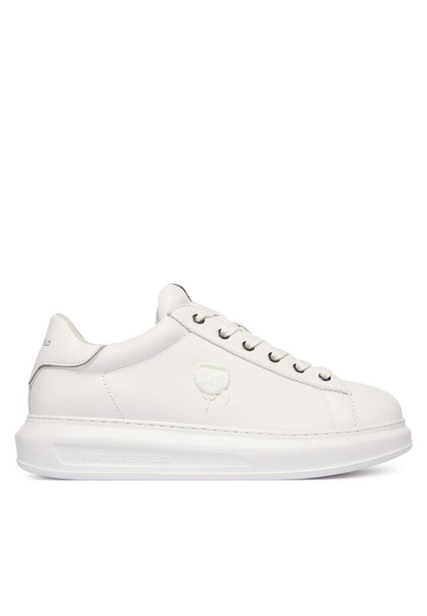 Karl Lagerfeld - KARL LAGERFELD Sneakersy Kapri KL52570N Biały. Kolor: biały. Materiał: skóra