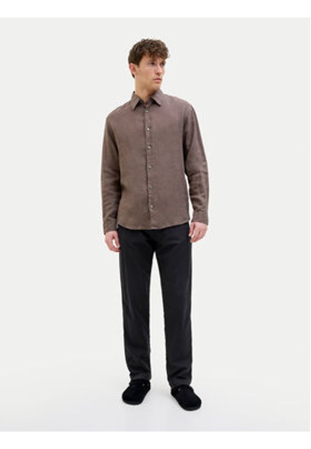 Jack & Jones - Jack&Jones Spodnie materiałowe Kane 12274977 Czarny Relaxed Fit. Kolor: czarny. Materiał: bawełna