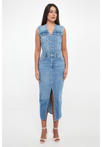 Liu Jo - Sukienka jeansowa midi LIU JO. Materiał: jeans. Długość: midi #3