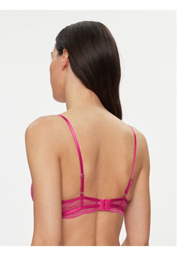 Hunkemöller Biustonosz z fiszbiną Isabelle Sparkle Ud 203588 Różowy. Kolor: różowy. Materiał: syntetyk