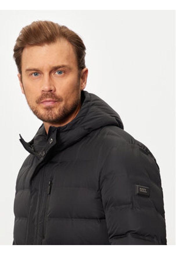 Karl Lagerfeld - KARL LAGERFELD Kurtka puchowa 505028 544593 Czarny Regular Fit. Typ kołnierza: dekolt w karo. Kolor: czarny. Materiał: syntetyk