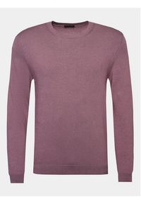 Sisley Sweter 10F2S1C78 Fioletowy Slim Fit. Kolor: fioletowy. Materiał: bawełna #4