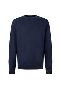 Sweter z okrągłym dekoltem Pepe Jeans Andre. Okazja: na co dzień. Kolor: niebieski. Styl: casual, elegancki #1