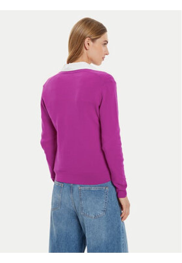 United Colors of Benetton - United Colors Of Benetton Sweter 1002D4488 Różowy Regular Fit. Kolor: różowy. Materiał: wełna