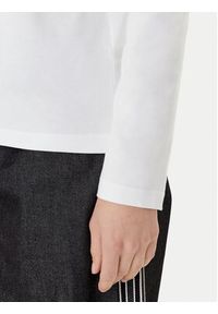 Adidas - adidas Bluzka Essentials JW7454 Biały Regular Fit. Kolor: biały. Materiał: bawełna #4