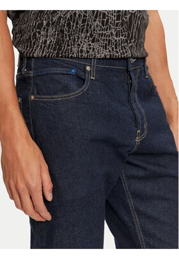 Karl Lagerfeld Jeans Jeansy 245D1107 Granatowy Tapered Fit. Kolor: niebieski