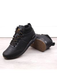 Skórzane buty męskie czarne Jogger Bustagrip. Kolor: czarny. Materiał: skóra #11
