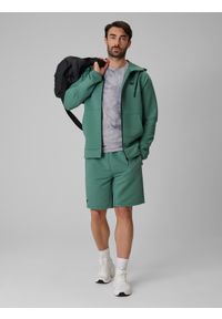 4f - 4F Spodenki treningowe szybkoschnące męskie - turkusowe S. Kolor: turkusowy. Materiał: materiał, włókno. Sport: fitness #1