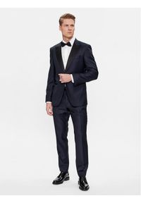 BOSS - Boss Garnitur H-Huge-2Pcs-Tux-231 50502449 Granatowy Slim Fit. Kolor: niebieski. Materiał: wełna