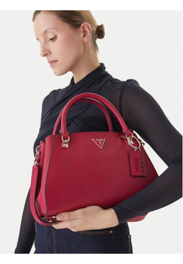 Guess Torebka 175655 Czerwony. Kolor: czerwony. Materiał: skórzane